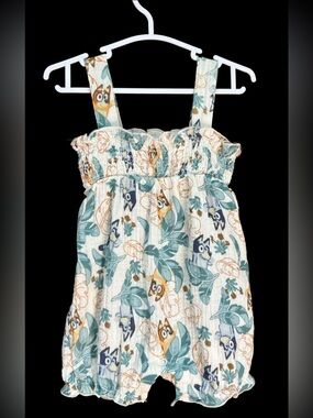Bluey Tropical Print Jumper. NWOT. 3-6M.